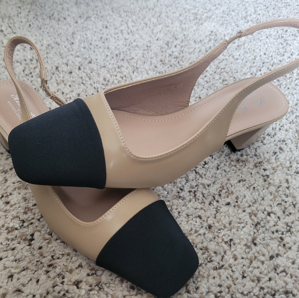Colorblock Slingbacks